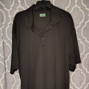 Ben Hogan Performance Collection Golf Polo Shirt Solid Black 3XL 54/56